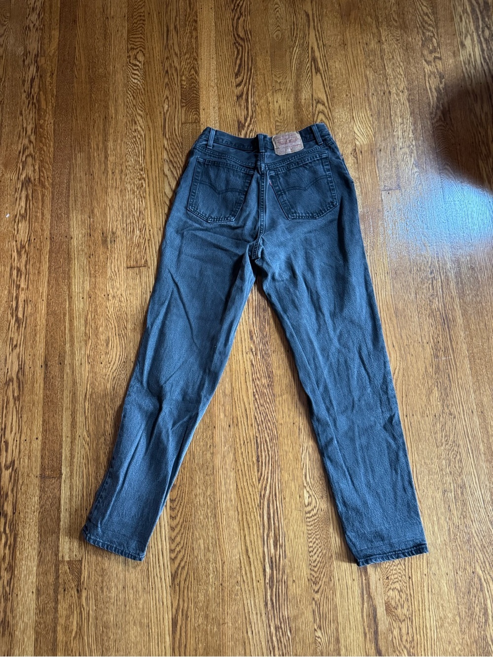 Levi’s 550 Tapered Leg Black Jeans Made In USA 28x32 Vintage Relaxed Fit